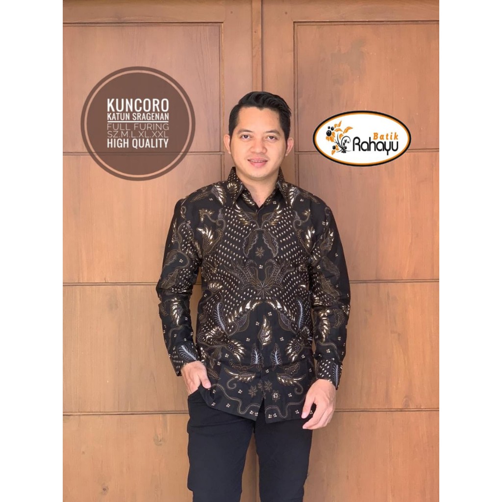 KUNCORO RAHAYU KEMEJA BAJU BATIK PRIA SOLO LENGAN PANJANG FULL FURING KATUN HALUS PREMIUM RAHAYU HASTHA NATAWIBAWA ARJASA SEKARJAGAD GIANDRA RAKHA ASWATAMA TIERTA WIRYAWAN UTUNGGA AJISAKA SIDOMUKTI SOGAN NAGA SOGAN KEMBANG BIRU AJIBHANU VIJAY ARISWARA