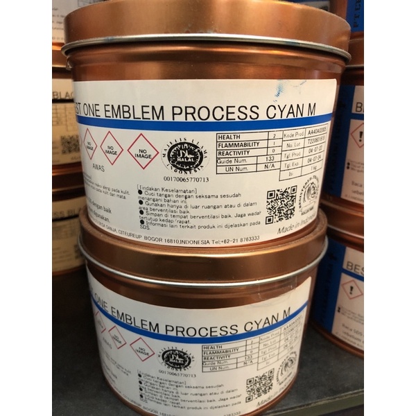 

Tinta Cetak , Merk Cemani Toka , Best One Emblem Process Cyan M