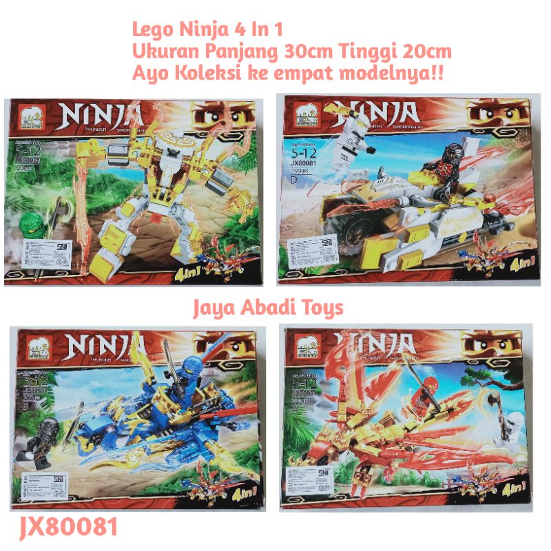 Mainan Lego Ninja 4in1 JX80081