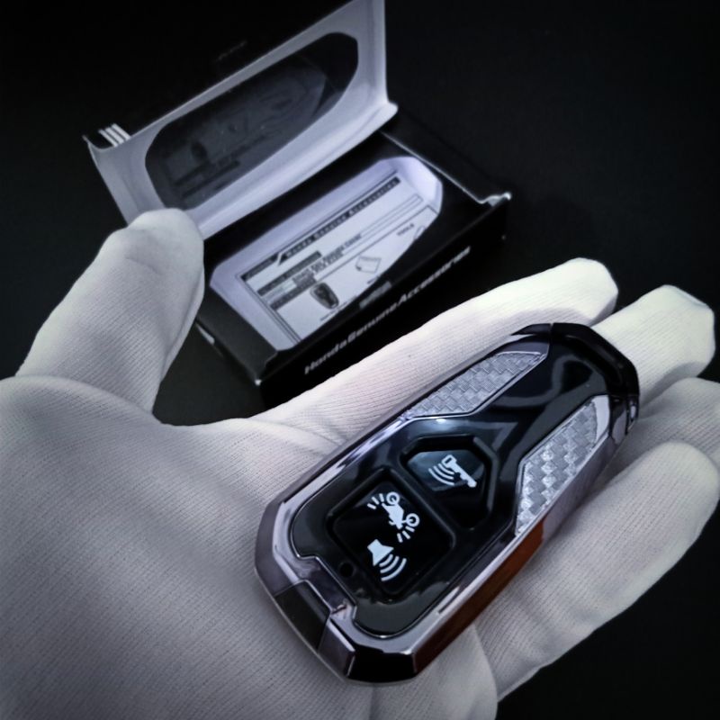 gantungan kunci sarung case casing cover remote keyless motor honda Vario 160 logo premium ori ahm-Case only