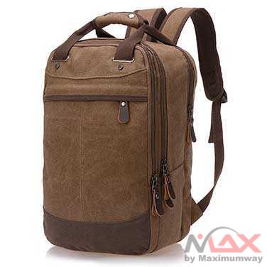 Tas Ransel Pria PREMIUM Bahan Canvas backpack wanita premium kerja kantor travel