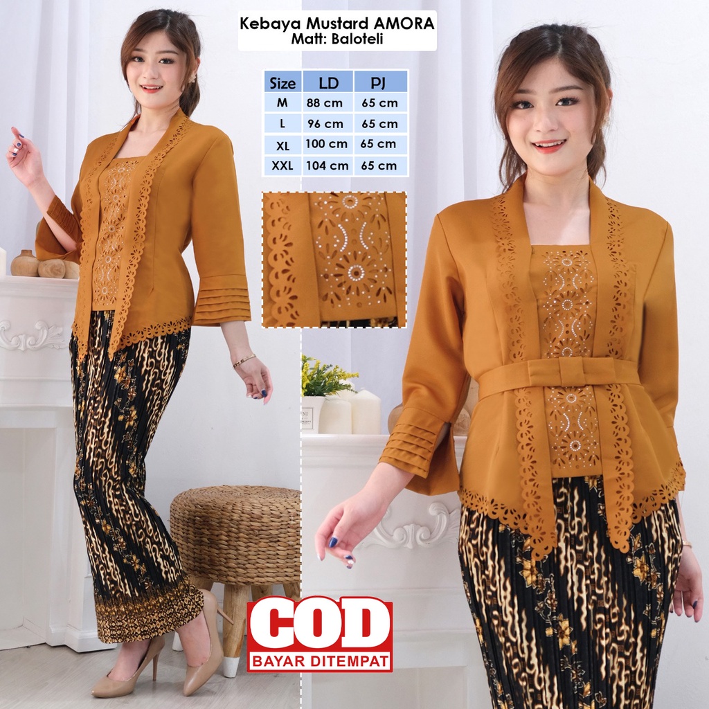 Atasan Kebaya Kutu Baru Modern Hitam|Cokelat|Maroon|Putih / Kebaya Moderen Kondangan Jumbo / Kebaya Akad Nikah Mewah / Kebaya Tunangan Kekinian / Kebaya Wisuda Modern / Kebaya Amora Vechia Theresia-6