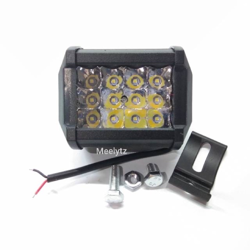 Lampu tembak sorot CWL 12 LED 2 warna 3 mode waterproof 12 mata