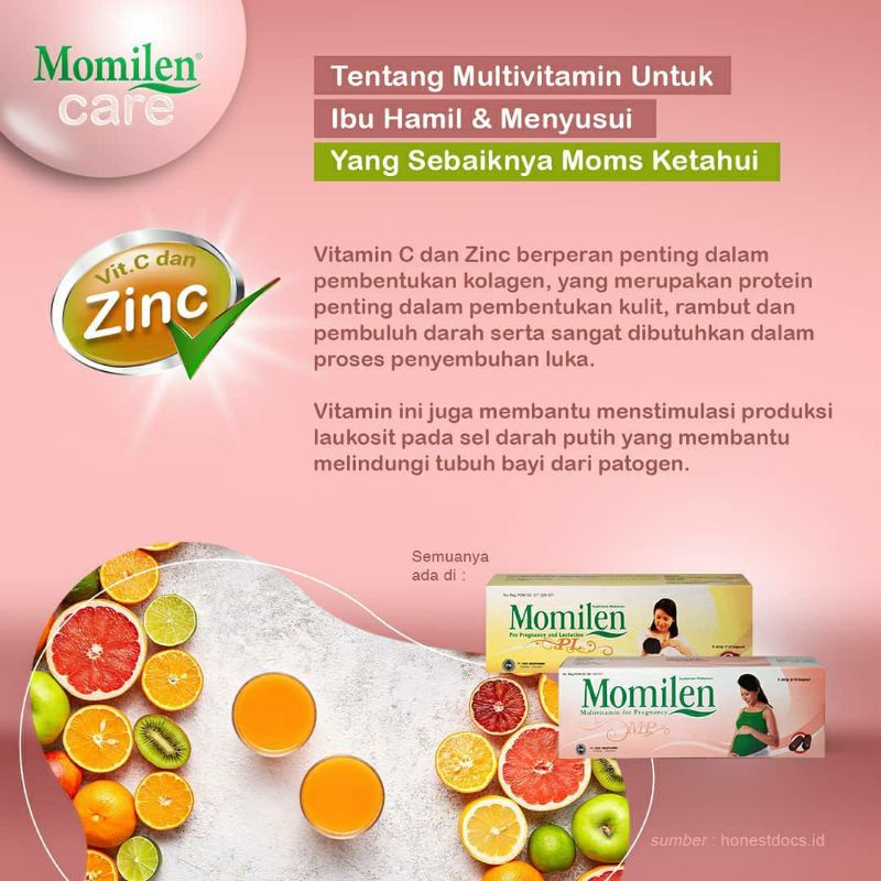 MOMILEN PL / Pro Pregnancy Lactation / Laktasi / DHA /Pelancar ASI / Nutrisi Otak