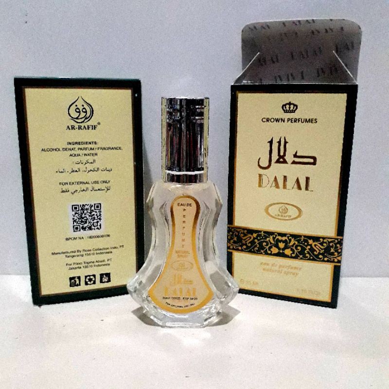 Parfum DALAL Spray AR-RAFIF 35ml Eau De Parfum Natural Spray