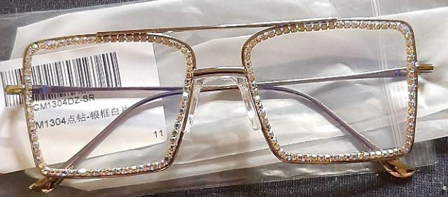 Yzz ❗ready Stock❗ Kacamata Hitam Bentuk Kotak Transparan Dengan Bingkai Metal Untuk Pria/wanitatz