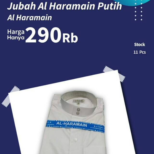 Jubah Al Haramain putih