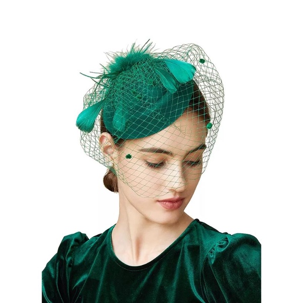 Wedding hat fascinator topi jaring pernikahan