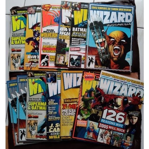 Majalah Bekas Majalah Komik majalah WIZARD The Comics Magazine