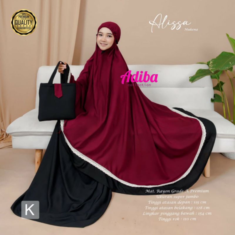 Mukena Wanita Dewasa Model Terbaru 2022 Alissa Mukena Perlengkapan Sholat Wanita