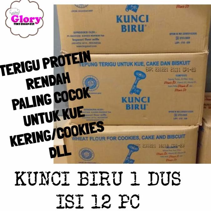 

[COD] tepung terigu kunci biru 1 dus / VIA GOJEK [COD]