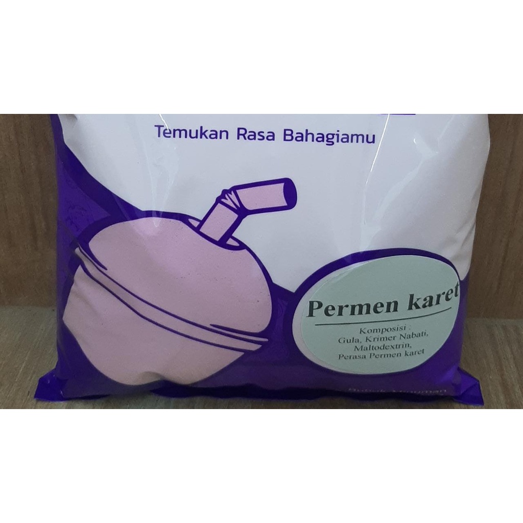 

Bubuk Minuman Permen Karet 500gr/ Bubuk Minuman Lenora/ Powder Drink/ Milk Shake/ Minuman Kekinian
