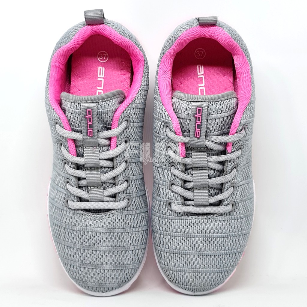 FIURI - ANDO ORIGINAL - REBECCA 37-40 ABU-ABU PINK - SEPATU SNEAKERS SPORT KANVAS SOL KARET ANAK PEREMPUAN - SEPATU KETS FASHION TRENDY WANITA DEWASA - SEPATU OLAHRAGA LARI FITNES SENAM KERJA KULIAH BERTALI CEWEK MURAH PROMO DISKON BONUS KAOS KAKI