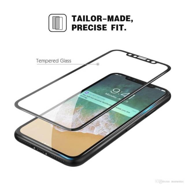 TEMPERED GLASS FULL LEM 5D 9D IPHONE 8 PLUS ANTI GORES KACA FULL LEM -COVER