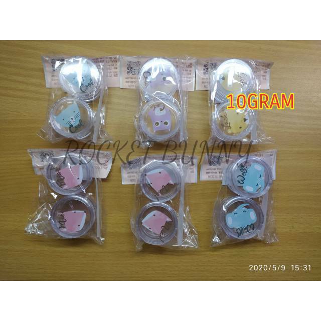 POT CREAM KOSONG XIUDOU / POT KOSONG CREAM PLUS SENDOK UKURAN 10 GRAM 5 GRAM