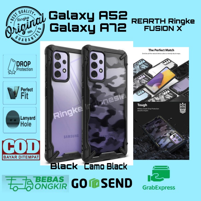 Casing Samsung Galaxy A52/A72 Rearth Ringke Fusion X For Ringke