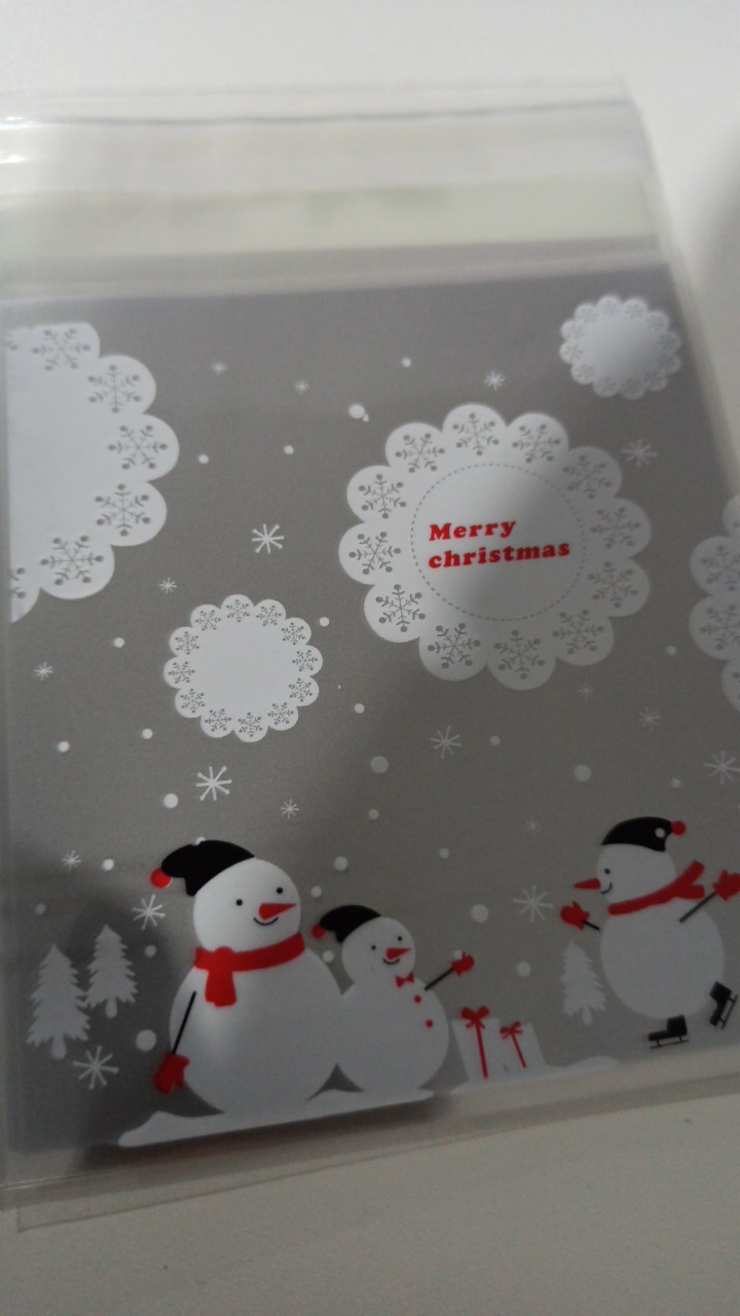 Plastik Kue Motif Natal Merry Christmas Terbaru New Edition Uk 10x10 Gift Wrapping Kantong Kemasan