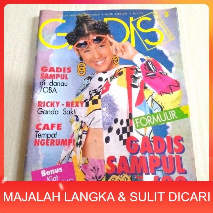 Majalah GADIS No.3 Feb 1993 ZAIRA (RARE ITEM) Langka