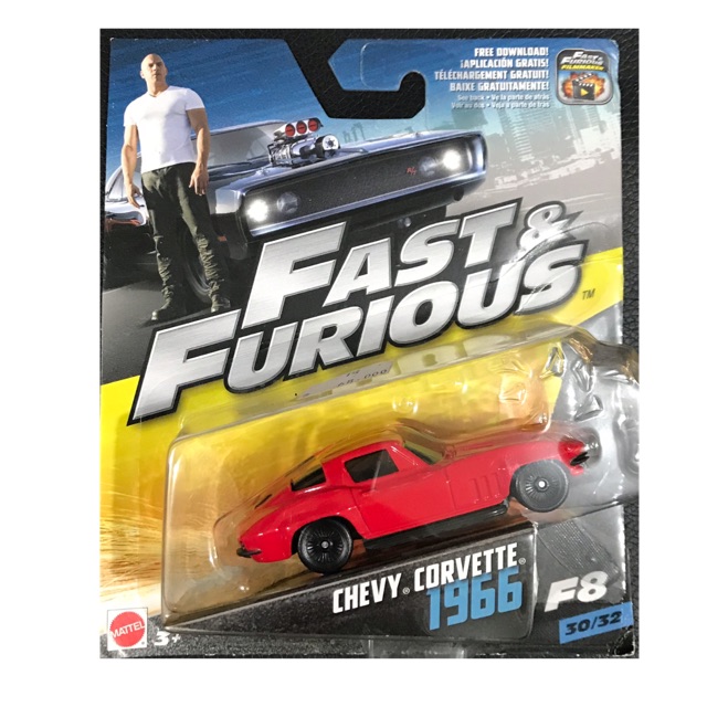Hot Wheels Fast and Furious F8 Collection Chevy Corvette 1966 Mattel Mobil 30 of 32