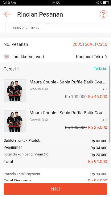 Maura Couple - Sania Ruffle Batik Couple Ori Ndoro Jowi Dnt Garansi Termurah Shopee  Selendang Merak