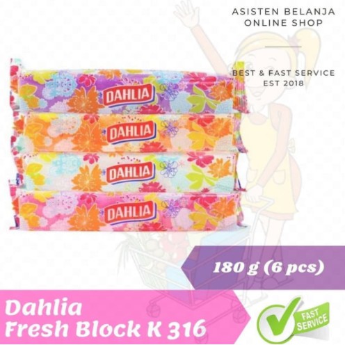 Dahlia Fresh Bouquet Block 180gr / Aromatic Scent With Citronella Oil isi 6pcs 200g gram Kamper Kapur Barus