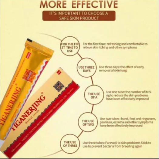 Yiganerjing 100% asli obat gatal dermatitis eksim psoriasis anti jamur bakteri gatel alergi salep-4