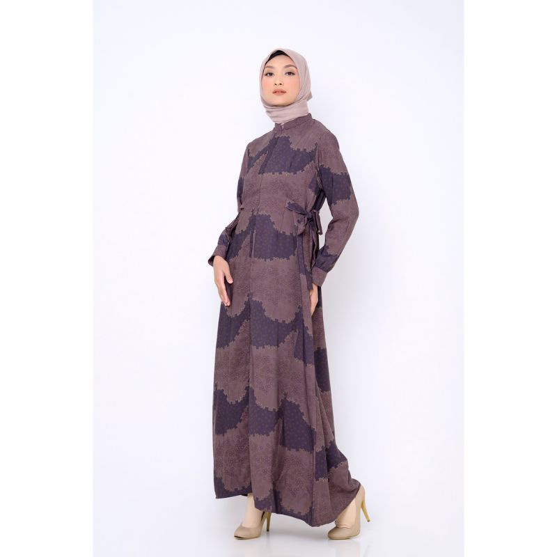 ZM Zaskia mecca, BIA x Dewi Fitri - Rain Maroon Dress - Islamic Journey In Hagia Sophia