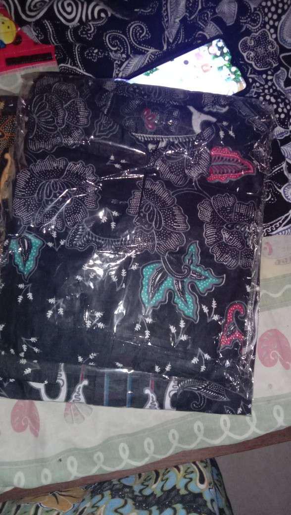Batik Couple Keluarga Sania Ruffle Ori Ndoro Jowi Dnt Motif Kupu Putih
