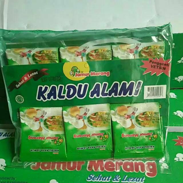 

Kaldu Jamur Merang Alami Non MSG - Kaldu Alami Jamur Original BPOM 1 pak isi 30 sachet
