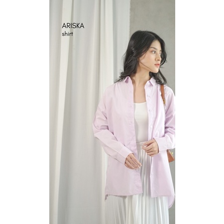 Ariska Shirt by Alia clothing kemeja wanita polos-2