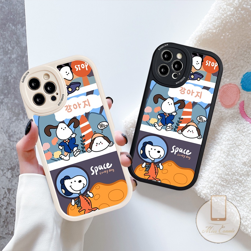 Casing Snoopy Kartun Luar Angkasa Realme 10 Pro C53 C30 C35 C25 C55 C31 C25Y 8i 9i C12 C25s C21Y C15 GT Master 8 C11 C20 C20A C3 C21 C25s C17 8Pro 6i 56s 5i 6 5s Couple Soft TPU Sarung