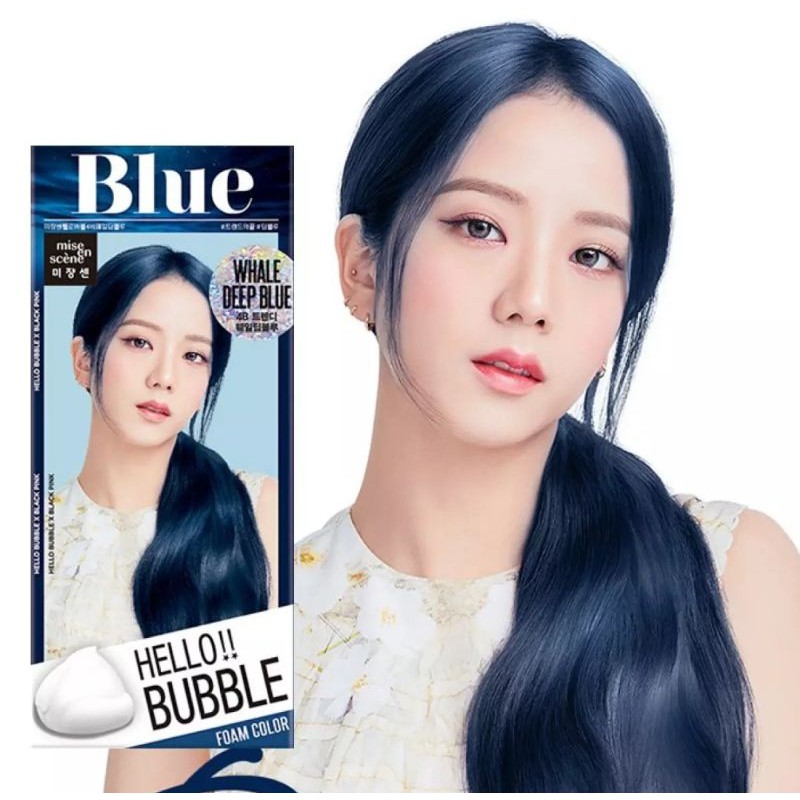 MISE EN SCENE HELLO BUBBLE HAIR COLOR DEEP BLUE