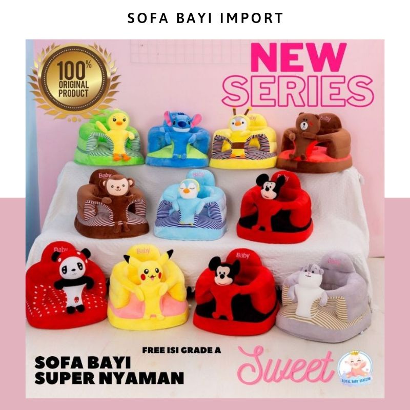 UPGRADE Series Sofa Bayi Kursi Makan Santai Bayi Bahan Boneka Original