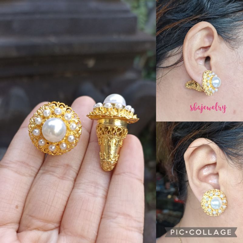 subeng alpaka bali lapis emas mutiara sintetis