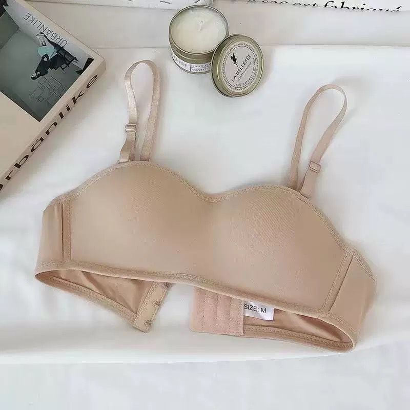 [ LINGERIE MASTER ] - (B-28) Half cup Hot sale Bra Model Seamless Tanpa Kawat Seamless-B-28 Skin