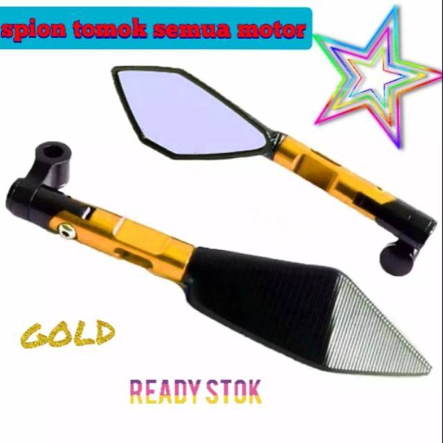 spion tomok motor / spion tomok bahan besi- gold