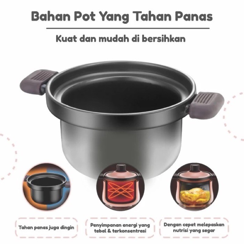 Emily Slow Cooker 0.8L (ESC-35004)/Peralatan Mpasi anak