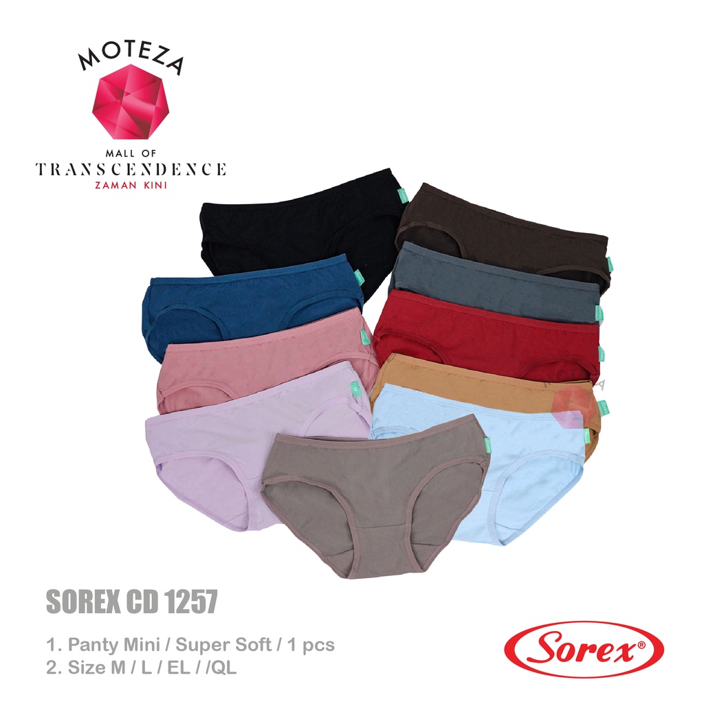 BISA PILIH WARNA Sorex Celana Dalam Wanita - CD 1257 - Mini Panty - Super Soft - M - XXL