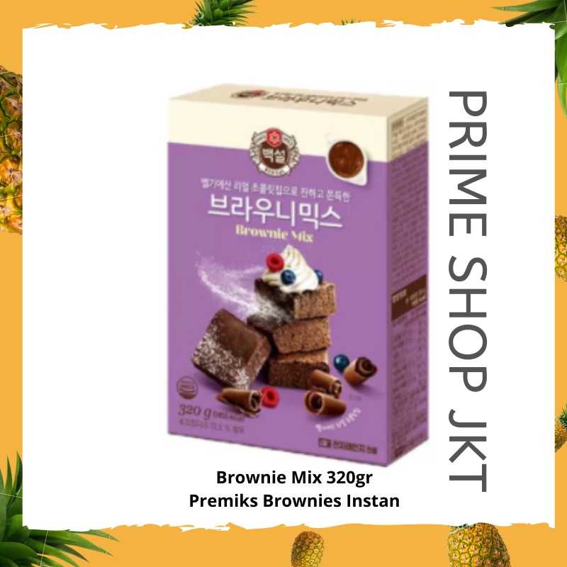 

Cj Beksul Brownie Mix 320gr Premiks untuk Brownies Instan Korea Brownie