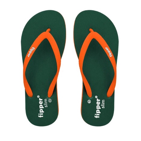 Sandal Fipper Slim Green Emerald Orange Original