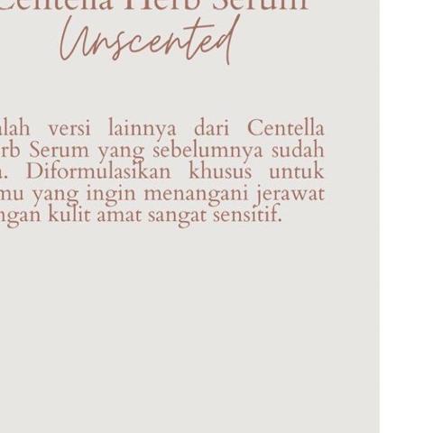 ➩ the Aubree Centella Herb Serum UNSCENTED 30ml BPOM | SERUM WAJAH AUBREE CENTELLA ❋