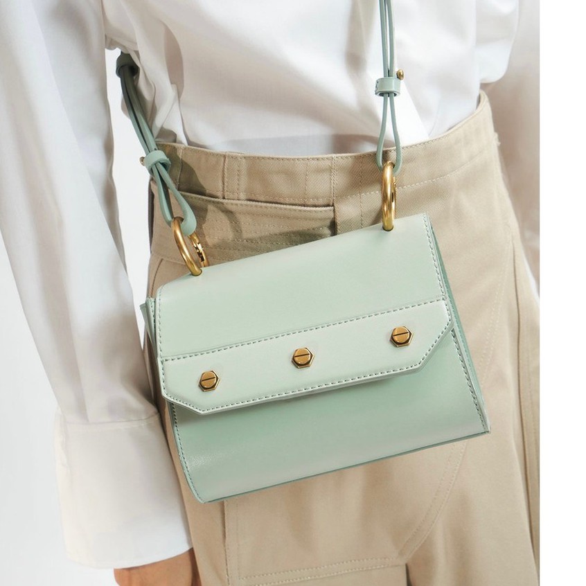 [COD] SELEMPANG WANITA | TAS WANITA CK108 CK STUDDED TOP HANDLE BAG PREMIUM IMPORT | SLING BAG WANIT