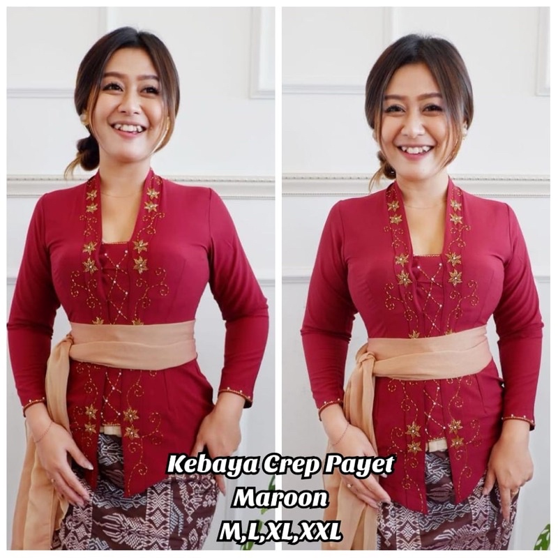 KEBAYA BALI DIAMOND CREPE PAYET/KEBAYA MODERN/KEBAYA BALI