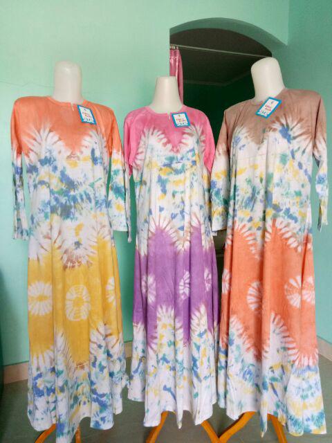 Gamis Kaos Pelangi Gitsya Ori Ziray Batik Jumbo Premium
