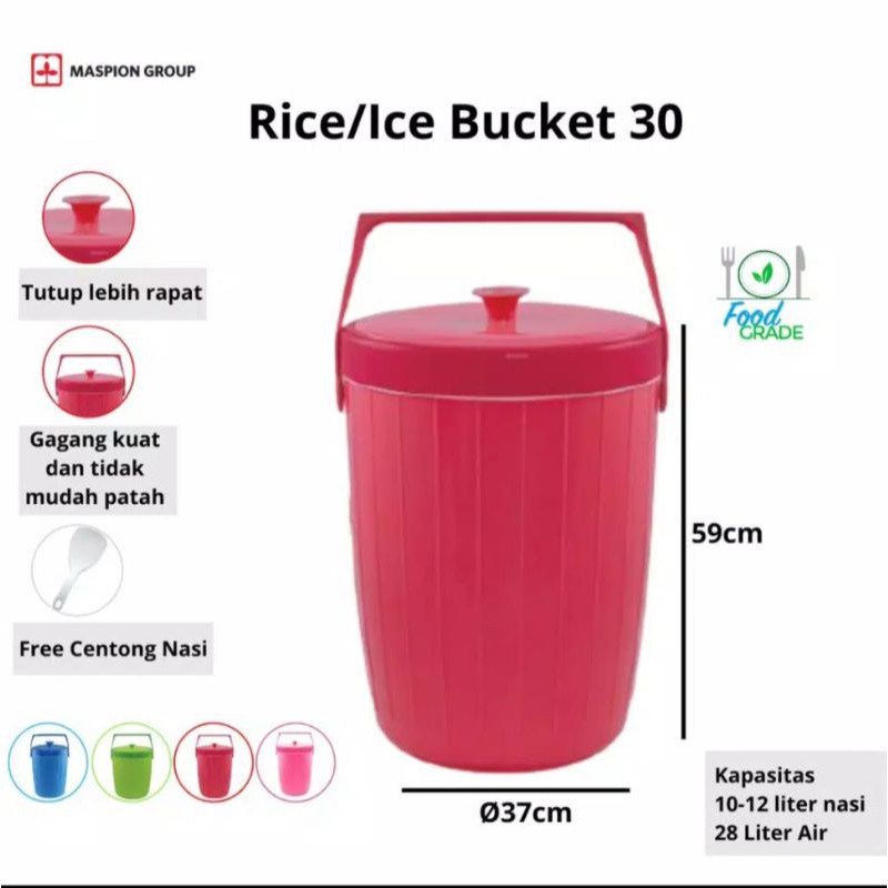 Termos Nasi/Termos Es Batu 30 Liter Dan 38 Liter Maspion
