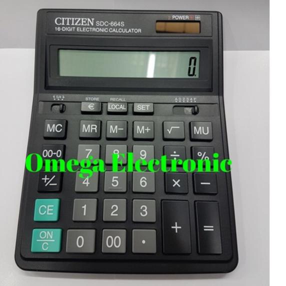 

R08F ORIGINAL Citizen SDC664S - Kalkulator Meja Office Kantor DeskCalculator SDC 664 S 664S 16 digit