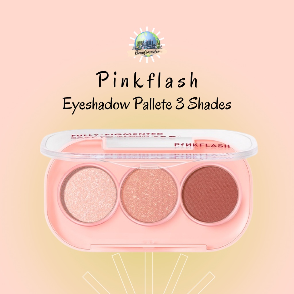 PINKFLASH Eyeshadow Pallete 3 Shades GT01 GT02 Pinkgame / PK01 PK02 RD01 RD02 BR01 BR02 BR03 / Palet