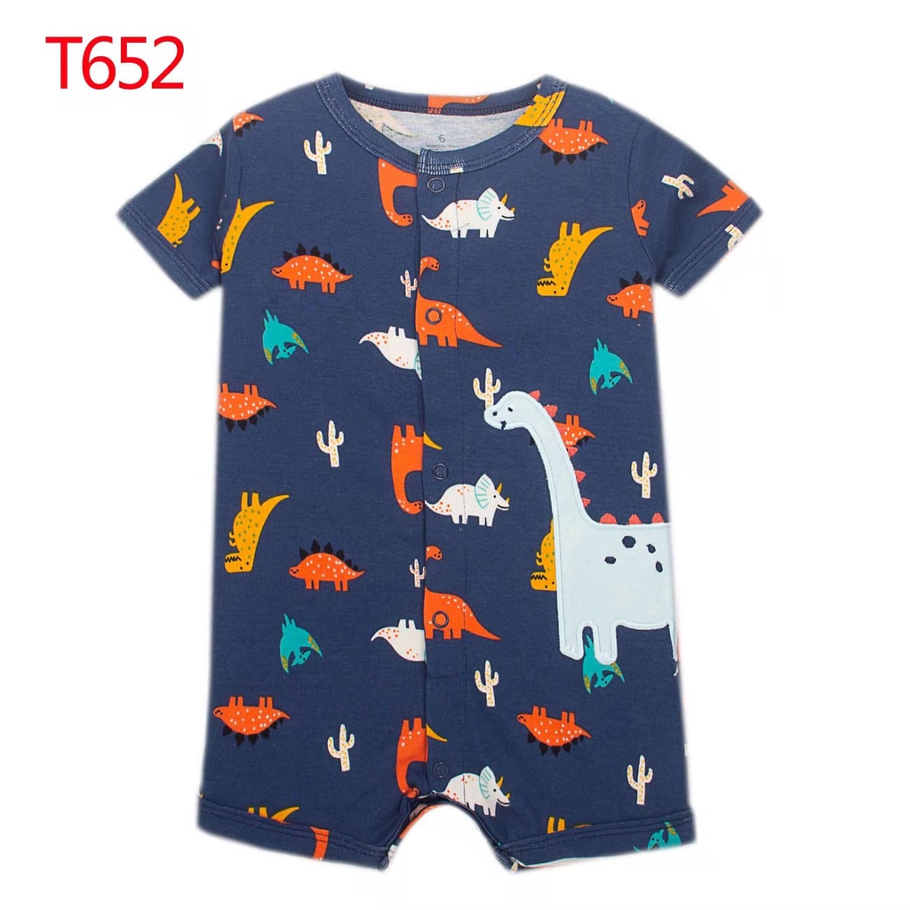 Jumper Romper Jumpsuit Pendek Impor Bayi Anak Laki Laki Perempuan / Baju Kodok Bayi Baru Lahir