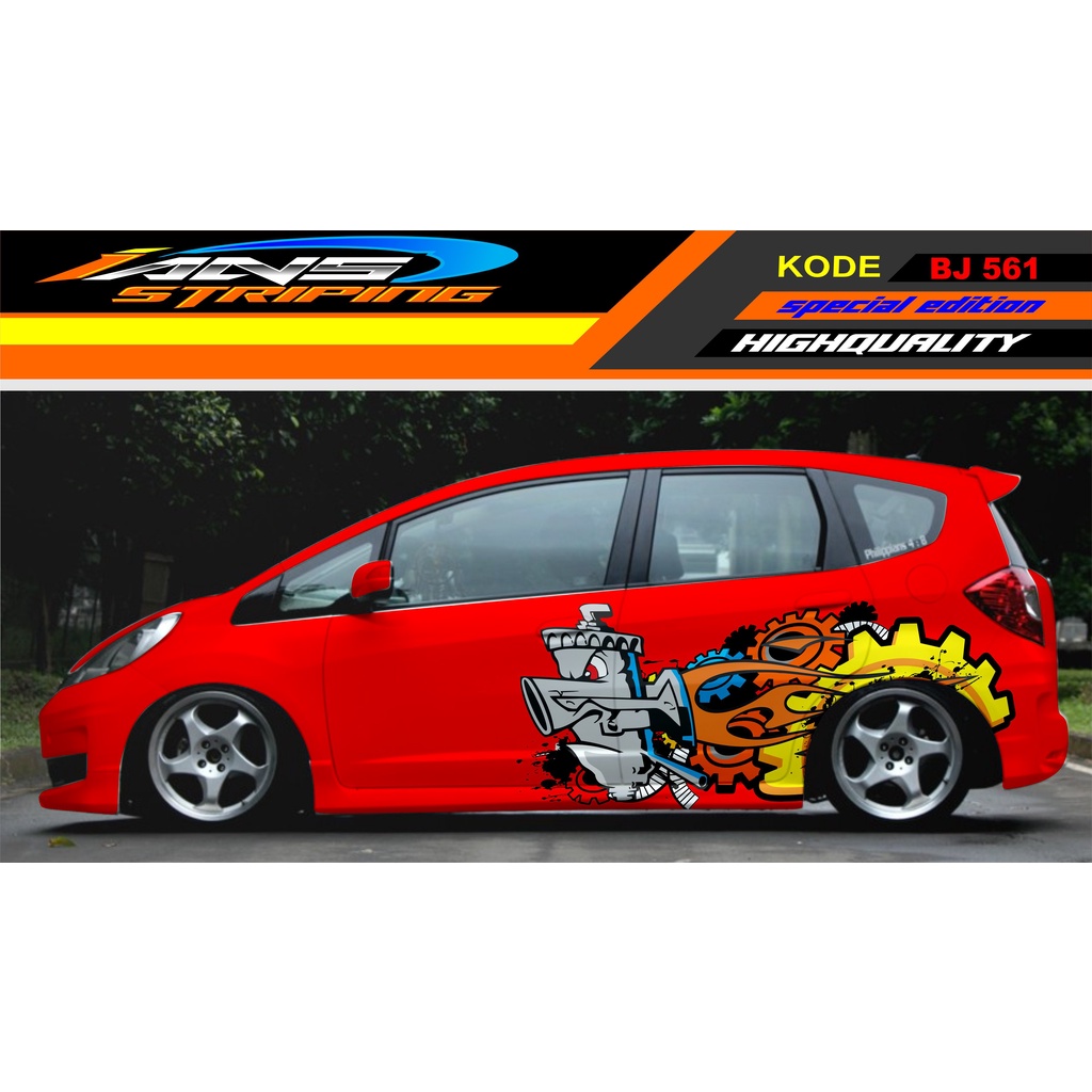 DECAL STIKER MOBIL JAZZ BRIO SWIFT AGYA / DECAL MOBIL / VARIASI STICKER UNTUK MOBIL / DECAL STIKER