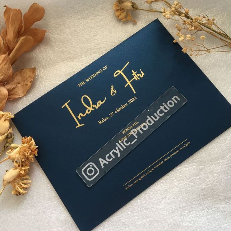 undangan akrilik/acrylic invitation/kartu undangan akrilik/undangan akrilik murah/undangan pernikaha